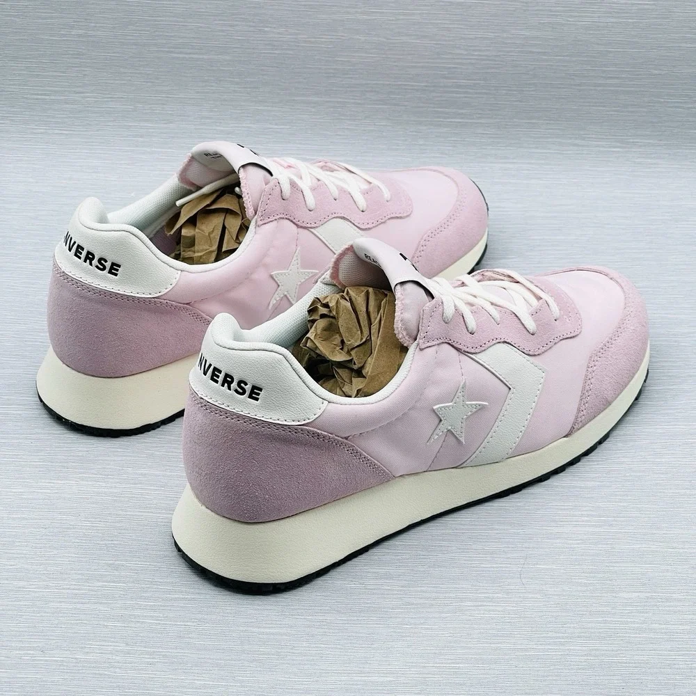 Converse Men's 10 Sneakers Pink Omega Trainer Women's 11.5 Retro Leather A13471C